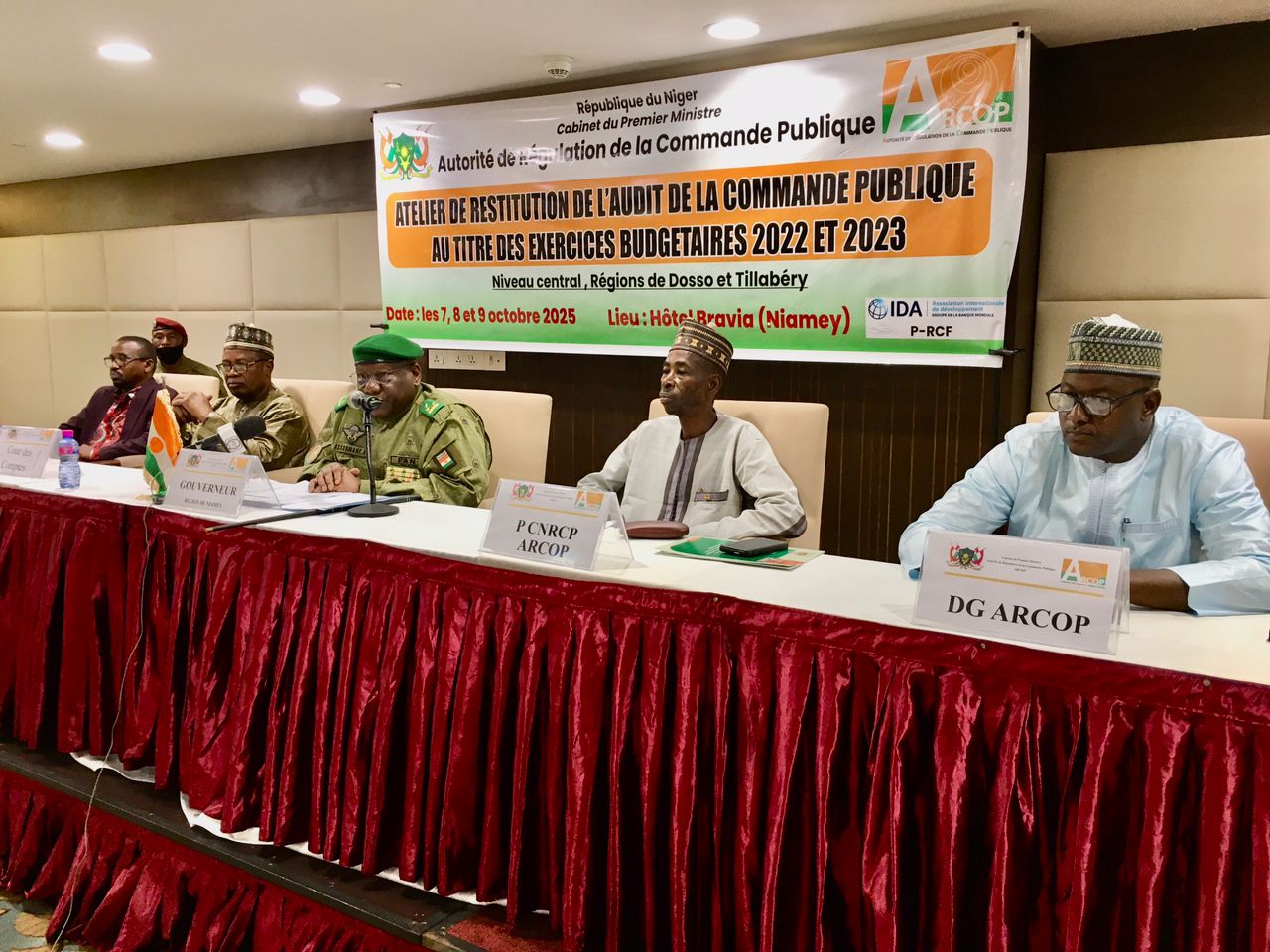 Ouverture  officielle de l'atelier de restitution de l'audit de la commande publique 