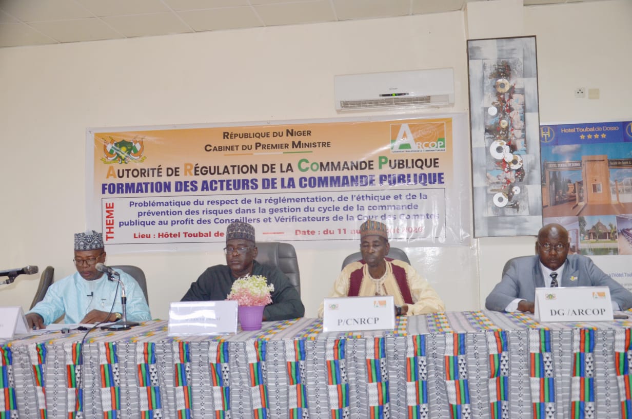 Dosso le 11 Août 2026 atelier de formation au profit des conseillers, vérificateurs et cadres de la cour des comptes